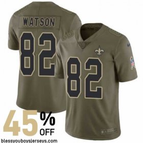 Twill Embroidered Watson #82 Star Player Version - New Orleans Saints Sir Saint Game Day Twill Embroidered Watson #82 Star Player Version - New Orleans Saints Sir Saint Game Day