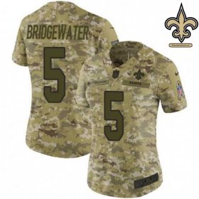 Mesh Breathable New Orleans Saints Who Dat Jersey #5 - Bridgewater Pro Bowl Edition Mesh Breathable New Orleans Saints Who Dat Jersey #5 - Bridgewater Pro Bowl Edition