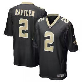 Spencer Rattler Saints #2 Team Game Jersey - Black #2Rattler Most Popular in Men Jerseys Spencer Rattler Saints #2 Team Game Jersey - Black #2Rattler Most Popular in Men Jerseys