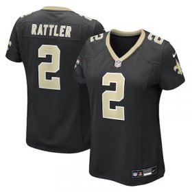 Spencer Rattler Saints #2 Women's Team Game Jersey - Black #2Rattler Most Popular in Women Jerseys Spencer Rattler Saints #2 Women's Team Game Jersey - Black #2Rattler Most Popular in Women Jerseys